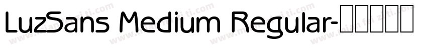 LuzSans Medium Regular字体转换